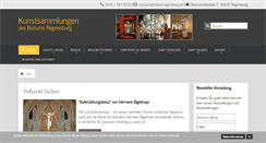 Desktop Screenshot of bistumsmuseen-regensburg.de