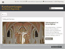 Tablet Screenshot of bistumsmuseen-regensburg.de